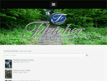 Tablet Screenshot of fletcherfuneralservice.com